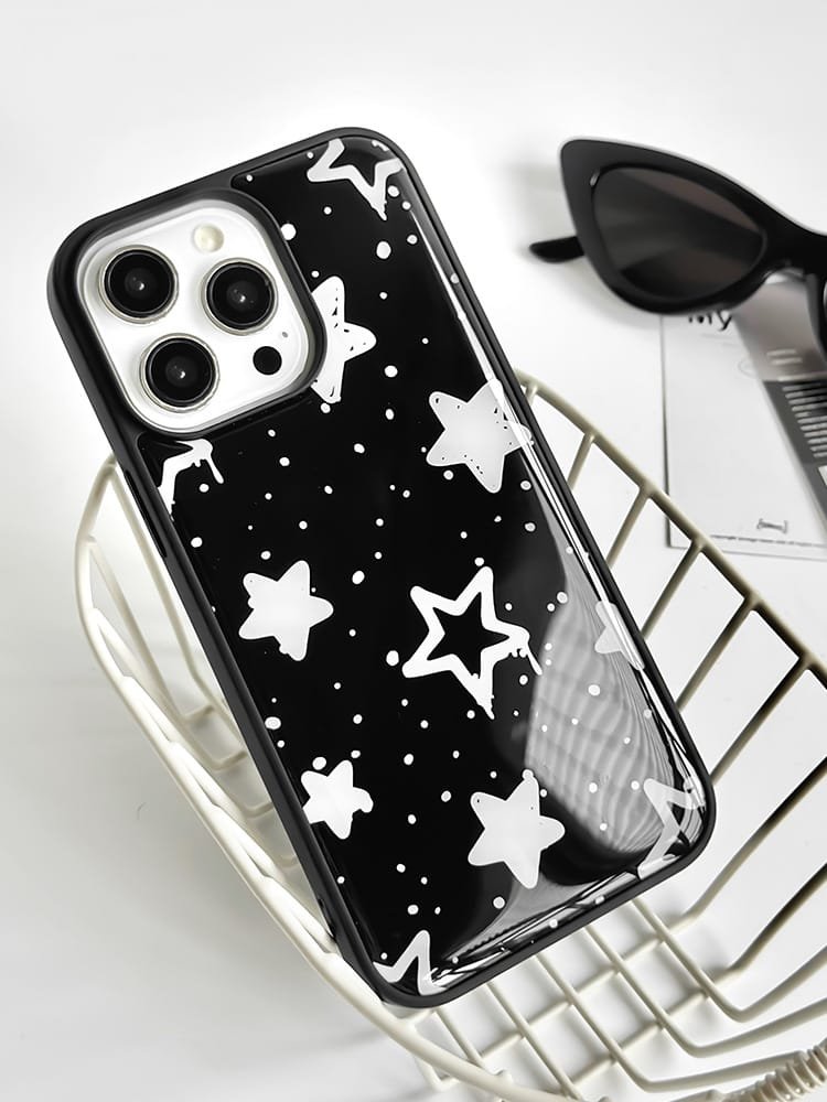 iPhone 16 Pro Max White Dot Stars Phone Case