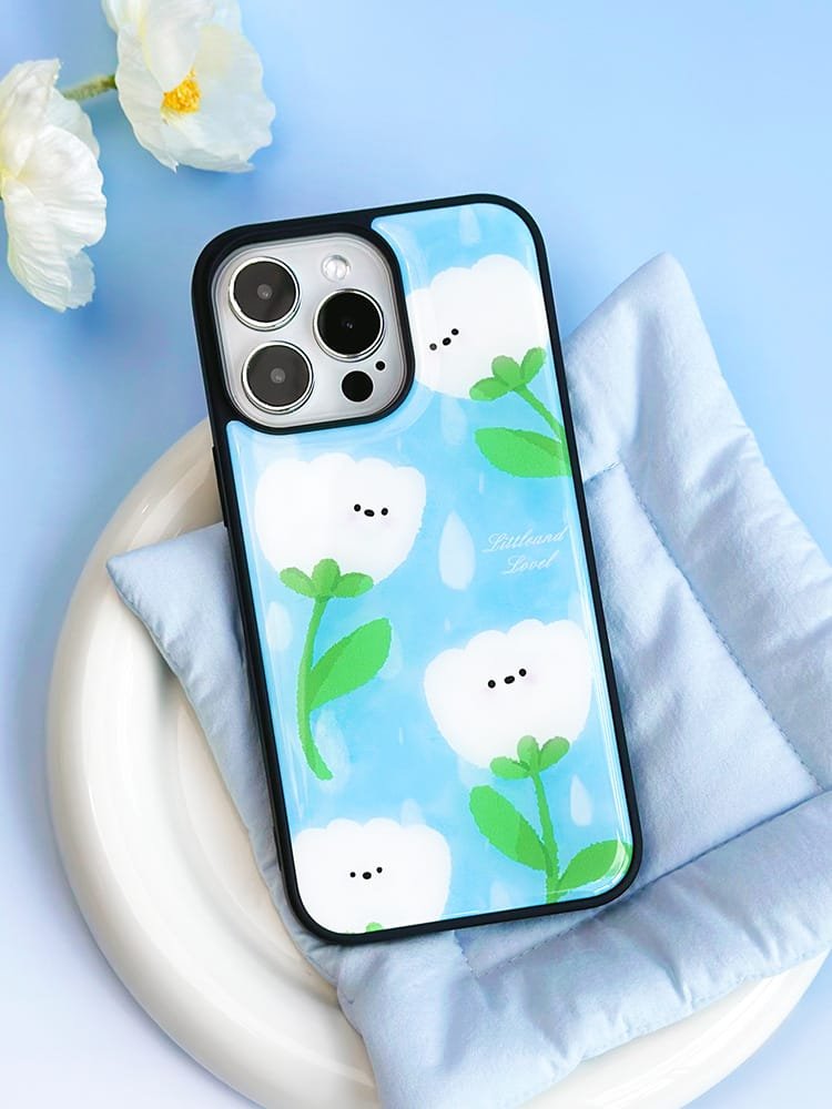 Apple iPhone 16 Pro Max White Tulips Phone Case - Fits iPhone 16/15/14/13/12/11